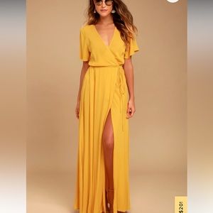 LuLus wrap maxi dress